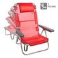 Silla Plegable Multiposición Aluminio Aktive Beach 108x60x82 Cm - Rojo Silla Plegable Multiposición Aluminio Aktive Beach 108x60x82 Cm - Rojo