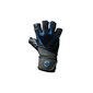 Agarre De Entrenamiento Guantes De Muñeca Harbinger - Negro/Azul Agarre De Entrenamiento Guantes De Muñeca Harbinger - Negro/Azul