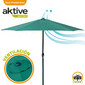 Guarda-sol Hexagonal 300 Cm Cor Verde Uv50 Aktive Garden Guarda-sol Hexagonal 300 Cm Cor Verde Uv50 Aktive Garden