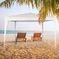 Pérgula Dobrável Branco Poliéster Uv50 300x300x240 Cm Aktive Beach Pérgula Dobrável Branco Poliéster Uv50 300x300x240 Cm Aktive Beach