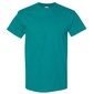Camiseta Básica De Manga Corta Gildan Heavy Cotton 100% Algodón Gordo - Azul Aqua 