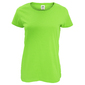 Camiseta Ajustada Fruit Of The Loom Ladyfit - Verde Fluor 