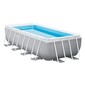 Piscina Desmontável Intex - Cinzento - Piscina Retangular 488x247x107cm Piscina Desmontável Intex - Cinzento - Piscina Retangular 488x247x107cm