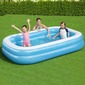 Bestway Piscina Inflable Familiar Rectangular Azul Blanco Bestway Piscina Inflable Familiar Rectangular Azul Blanco