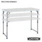 Mesa Plegable Multiusos Ultrarresistente Lifetime 122x61x60/74/90 Cm Uv100 Mesa Plegable Multiusos Ultrarresistente Lifetime 122x61x60/74/90 Cm Uv100