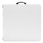 Mesa Dobrável Ajustável Em Altura Branca 122 X 61 X 56-91 Cm - Branco Mesa Dobrável Ajustável Em Altura Branca 122 X 61 X 56-91 Cm - Branco
