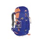 Mochila De Trekking 30l Con Cremallera En Y Marsupio - Azul Royal/Laranja Mochila De Trekking 30l Con Cremallera En Y Marsupio - Azul Royal/Laranja