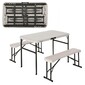 Mesa Plegable Con Bancos Ultrarresistente Lifetime 106x61x74 Cm Uv100 Mesa Plegable Con Bancos Ultrarresistente Lifetime 106x61x74 Cm Uv100