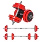 Conjunto Halteres 20kg Homcom A91-155 - Multicor Conjunto Halteres 20kg Homcom A91-155 - Multicor