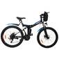 Bicicleta Eléctrica Plegable Space Lite 26" 21 Velocidades Shimano - Negro/Azul - Bicicleta Eléctrica Bicicleta Eléctrica Plegable Space Lite 26" 21 Velocidades Shimano - Negro/Azul - Bicicleta Eléctrica