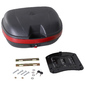 Homcom Baul Para Moto Con Cerradura 44l De Capacidad 2 Llaves Kit De Montaje 54x41x28 Cm Color Negro Homcom Baul Para Moto Con Cerradura 44l De Capacidad 2 Llaves Kit De Montaje 54x41x28 Cm Color Negro