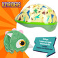 Capacete Infantil Com Capa De Pelúcia De Dinossauro K3yriders - Multicor Capacete Infantil Com Capa De Pelúcia De Dinossauro K3yriders - Multicor