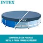 Cobertura Intex Piscina Metálica Metal & Prisma Frame 305 Cm - Azul Marinho 