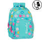 Mochila Benetton Topos Turquesa Doble Reforzada Mochila Benetton Topos Turquesa Doble Reforzada