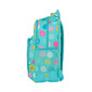 Mochila Benetton Topos Turquesa Doble Reforzada Mochila Benetton Topos Turquesa Doble Reforzada