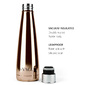 Botella Aislada De Acero Inoxidable La Vague Gravity - Madera - Botella Aislada 