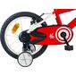 Bicicleta Moma De 16" Con Ruedines - Rojo - Infantil 