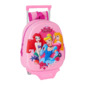 Mochila 3d Ruedas Princesas Disney 27x33 - Rosa Mochila 3d Ruedas Princesas Disney 27x33 - Rosa