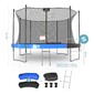 Cama Elástica Classique ø 427 Cm- 14ft- Red Interior, Colchoneta De Protección Reversible Y Escalera - Azul - Horas De Volteretas Cama Elástica Classique ø 427 Cm- 14ft- Red Interior, Colchoneta De Protección Reversible Y Escalera - Azul - Horas De Volteretas