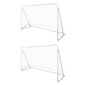 Vidaxl Balizas De Futebol Com Redes 2 Pcs Aço 240x90x150 Cm - Branco - Baliza futebol Vidaxl Balizas De Futebol Com Redes 2 Pcs Aço 240x90x150 Cm - Branco - Baliza futebol