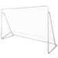 Vidaxl Balizas De Futebol Com Redes 2 Pcs Aço 240x90x150 Cm - Branco - Baliza futebol Vidaxl Balizas De Futebol Com Redes 2 Pcs Aço 240x90x150 Cm - Branco - Baliza futebol