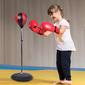 Homcom Saco De Boxeo De Pie Punching Ball Entrenamiento Mma Deportes Con Guantes Y Mancha Homcom Saco De Boxeo De Pie Punching Ball Entrenamiento Mma Deportes Con Guantes Y Mancha