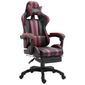 Silla Gaming Vidaxl Con Reposapiés Cuero Sintético Y Rayas Silla Gaming Vidaxl Con Reposapiés Cuero Sintético Y Rayas