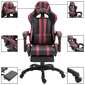 Silla Gaming Vidaxl Con Reposapiés Cuero Sintético Y Rayas Silla Gaming Vidaxl Con Reposapiés Cuero Sintético Y Rayas