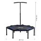 Trampolín Homcom Power Jump Hexagonal - Azul - Fitness Trampolín Homcom Power Jump Hexagonal - Azul - Fitness