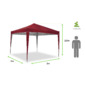 Carpa Wasabi Master 3x3m De Aluminio Plegable Con Aislamiento Térmico Granate Carpa Wasabi Master 3x3m De Aluminio Plegable Con Aislamiento Térmico Granate