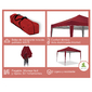 Carpa Wasabi Master 3x3m De Aluminio Plegable Con Aislamiento Térmico Granate Carpa Wasabi Master 3x3m De Aluminio Plegable Con Aislamiento Térmico Granate