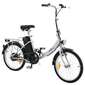 Bicicleta Elétrica Vidaxl Prateada - Prata - Bicicleta Dobrável Bicicleta Elétrica Vidaxl Prateada - Prata - Bicicleta Dobrável