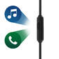 Auriculares Internos Con Cable Botón Multifunción Kit Manos Libres - negro 