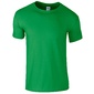 Camiseta De Manga Corta Suave Básica 100% Algodón Gordo Gildan - Verde Esmeralda 