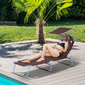 Outsunny Tumbona Plegable Marron Oxford Hierro 187x58x27cm Outsunny Tumbona Plegable Marron Oxford Hierro 187x58x27cm