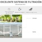 Piscina Com Purificador Outsunny 848-030v90lg - Cinzento Piscina Com Purificador Outsunny 848-030v90lg - Cinzento