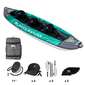 Kayak Hinchable Laxo-380 3p - Verde/Gris - Kayak 3 plazas Kayak Hinchable Laxo-380 3p - Verde/Gris - Kayak 3 plazas