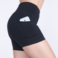 Short Deportivo Mujer Suplex Negro Pocket - negro - Pantalones Cortos Fitness 