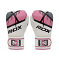 Guantes Muay Thai Rdx Ego Maya Hide Leather - Rosa - Muay Thai Sparring Kickboxing MMA 