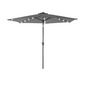 Sombrilla Parasol Con Luz Led, Tubo Aluminio Y Funda Ecd-germany Sombrilla Parasol Con Luz Led, Tubo Aluminio Y Funda Ecd-germany