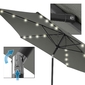 Sombrilla Parasol Con Luz Led, Tubo Aluminio Y Funda Ecd-germany Sombrilla Parasol Con Luz Led, Tubo Aluminio Y Funda Ecd-germany