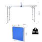 Outsunny Mesa De Ping-pong Plegable Altura Ajustable De 3 Niveles Con Palas Outsunny Mesa De Ping-pong Plegable Altura Ajustable De 3 Niveles Con Palas