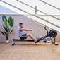 Máquina De Remo Stream Smart Rower - Preto/Azul - Máquina de remo Behumax Stream Smart Rower 10 níveis de resistência magnética Máquina De Remo Stream Smart Rower - Preto/Azul - Máquina de remo Behumax Stream Smart Rower 10 níveis de resistência magnética