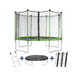 Cama Elástica Yoopi Habitat Y Jardín 3.65 M - Verde/Negro Cama Elástica Yoopi Habitat Y Jardín 3.65 M - Verde/Negro
