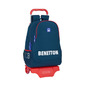 Mochila Benetton Navy Con Carro Mochila Benetton Navy Con Carro