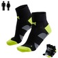 Paquete 3 Pares De Calcetines Xtreme Sockswear De Ciclismo - Negro - Reflector En La Parte Trasera 