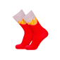 Par De Calcetines Crazy Socks Patatas Fritas - Rojo/Blanco 