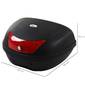 Homcom Baúl De Moto Capacidad De 48 L Cerradura Con Dos Llaves Accesorios 59x43x33 Cm Homcom Baúl De Moto Capacidad De 48 L Cerradura Con Dos Llaves Accesorios 59x43x33 Cm