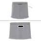 Inodoro Portátil Para Camping Con Soporte Para Papel Y Cubo Interior Extraíble De 5 L - Gris - Entrenador de espalda Inodoro Portátil Para Camping Con Soporte Para Papel Y Cubo Interior Extraíble De 5 L - Gris - Entrenador de espalda