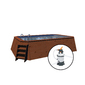 Piscina Madera Panelada K2o 490x293x126 Cm Depuradora De Arena De 3.028 L/h Con Escalera - Marron - Con Escalera Piscina Madera Panelada K2o 490x293x126 Cm Depuradora De Arena De 3.028 L/h Con Escalera - Marron - Con Escalera